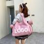 Custom Logo Fitness Nylon Yoga Gym Fitness Bags Waterproof Training Travel Yoga Mat Bag with Shoes Compartment