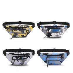 Fashion Camouflage Outdoor Casual Mens Messenger Bag Fanny Pack Waterproof Large Capacity Chest Waist Bag