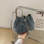 Hot selling diamond mini small bag women 2024 spring/summer new popular chain crossbody shoulder bag luxury women's bucket bags