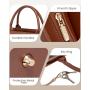 LOVEVOOK 15.6 Inch Large Capacity Business Work Bag with Clutch Purse for Teacher Canvas Computer Office Laptop Tote Bag Women