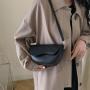 Hot selling design vintage saddle bag custom logo 2024 new trendy shoulder messenger bag versatile single crossbody bag