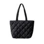 Wholesale Trend New Leisure Lingge Cotton Clothes Women Shoulder Bag Nylon Handbag Ladies Versatile Large Capacity Hand Tote Bag