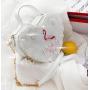 Factory customized heart design girls hand bag Lolita stylish lace decoration women crossbody bag