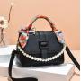 Custom Logo Fashion Luxury Pearl Hand Bags Customs Handbag For Women PU Waterproof Ladies Purses Girl