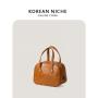 Trendy Design Advanced Handbag PU luxury simple dinner bag Retro Style Square Hand bag for Women