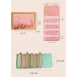 New Folding Cosmetic Makeup Bag Large Capacity Hanging Travel Toiletry Bag For Women