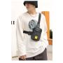 Gelory Custom Printed Logo Shoulder Messenger Mobile Phone Bag Small Waist Bag Chest Bag For Men Fanny Pack