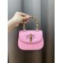 Sac A Main De Lux Borsa Donna New Arrivals Genuine Ostrich Skin Leather Crossbody Bags Bamboo Handle Women Designer Handbags