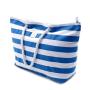 Women Canvas Stripe Shopping Bag Shoulder Beach Bag Female Casual Tote Big Wild Rough Twine Messenger Bag Ladies Handbags