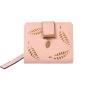 2024 Factory Direct Ladies Short Section Wallet Leaf Hollow Large Capacity Card Holder Wallet Two Fold Clutch Coin Purse