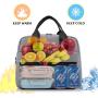 Gelory Custom Wholesale Insulated Lunch Tote Bag Box Custom Logo Lunch Cooler Container Bag for Women/Men/Work/Picnic