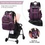 Wholesale 3 in1 waterproof baby diaper bag with Changing Pad nappy Large diaper Organizer bag Portable mummy diaper bag backpack