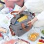 New lunch bag aluminum foil thickened portable lunch box bag one-shoulder hand carry picnic fresh-keeping cold ice bag