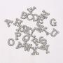 A-Z Pearl Alphabets Mass Stock Colorful Environmental Friendly Fast Delivery 26 Alphabetical Beads Glitter Letter Patches