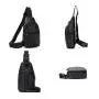 ZF147 Slanting Cross-body Bag Men Head Layer Cowhide Shoulder Chest Bag Simple Waterproof Wear-resistant Fashion Business