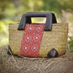 Hand Woven Handbag Women Summer Rattan Tote Bag For Holiday