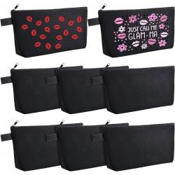 Gelory Custom Travel Toiletry Make Up Pouch Eco Friendly Canvas Zipper Cosmetic Bag With Logo
