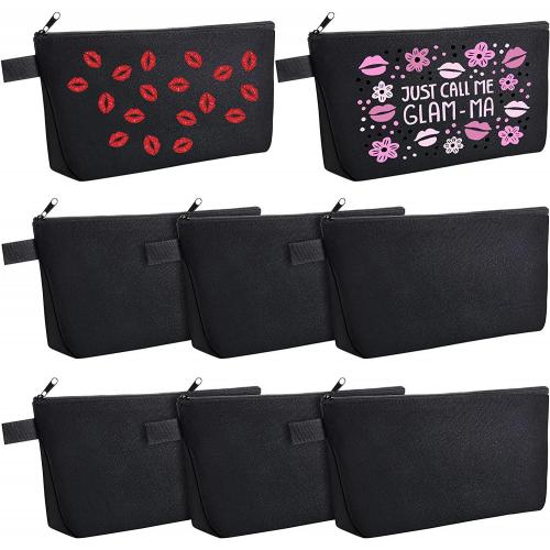 Gelory Custom Travel Toiletry Make Up Pouch Eco Friendly Canvas Zipper Cosmetic Bag With Logo