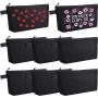 Gelory Custom Travel Toiletry Make Up Pouch Eco Friendly Canvas Zipper Cosmetic Bag With Logo