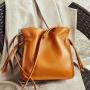 Fashion Style Bucket Crossbody Bag Real Cow Leather Tote Ladies Hand Bags