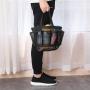 ZR437 Portable Mesh Beach Polyester Bag Make Up Travel Storage Washing Bag Swimming Multiple Pockets Swimming Travel summer bag