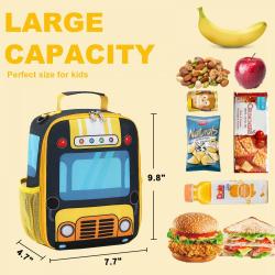 2024 Latest Models Insulated Lunch bag for Kids Boys Girls School Lunch Bags Reusable Cooler Thermal Meal Tote for Picnic