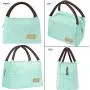 High Quality Reusable Insulated Lunch Bag Travel Picnic Cooler Tote Box Bag With Anti-Slip Soft Handle