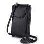 Custom trendy girl handbag small pu leather card wallet purse crossbody mobile phone bag for women fit for iphone