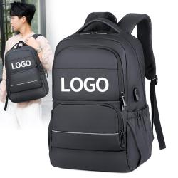 OEM ODM Anti Theft College Computer Back Bag for Men Mochilas Business Work Travel Laptop Backpack with USB Charging Port