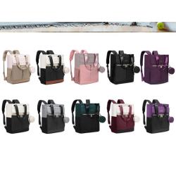 LOVEVOOK Custom multi-functional Baby Diaper Bags with Changing Pad Waterproof Fashion Quilted Mommy Bag Backpacks for Mom Dad
