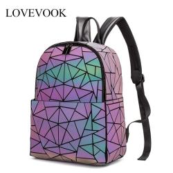 LOVEVOOK fashion Boutiques  backpack school bags teenage girls geometric backpack travel women backpacks