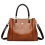 High Quality Soft Leather Handbag Women's Shoulder Crossbody Bag Custom Logo Messenger Bag Large Capacity Tote Bag for Women