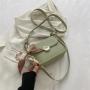 Textured underarm bag for women, new summer style trendy fashion chain bag, small square bag, ins shoulder  square bag