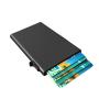 Hot selling Stock Available Logo Customs Ultra Slim Cash Card Holder For Men Metal Wallet With Elastic Strap