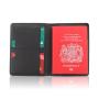 Factory direct leather travel passport holder wallet pu leather rfid slim passport cover