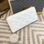 2024 Summer New Women's Wallet Medium Long Handheld Bag Trendy Indentation One Piece Fashionable Love Change Phone Bag Ladies