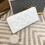 2024 Summer New Women's Wallet Medium Long Handheld Bag Trendy Indentation One Piece Fashionable Love Change Phone Bag Ladies