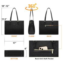 LOVEVOOK 2022 Briefcase big for women luxury custom logo shoulder purses business Work travel 15.6in women laptop handbags