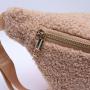 keymay NO MOQ Men Women Winter Travel Sports Crossbody Waist Bag Bum Bag Fleece Teddy Fanny Pack