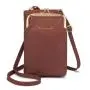 LOVEVOOK Custom Fashion PU Cell Phone Shoulder Sling Casual Crossbody Bag waterproof cash card holder screen phone purses bag