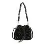 New design crossbody bucket bag with women's drawstring pleated portable sequin ladies shoulder bags handbags for women luxury