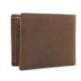 Hot sale quality trifold men purse, eco-friendly vintage leather big wallet bag with rfid protection