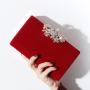 New evening dress bag party purses ladies elegant velvet evening bags woman clutch bag handbag purse