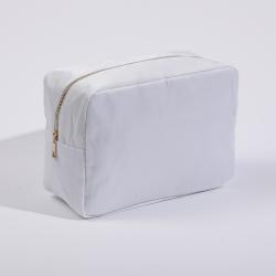 Stock 19 Colors S M L XL Weekly Bride White Nylon Cosmetic Bag Personal Women makeup Toiletry ZipperCheap Pouch Bag Cosmetic