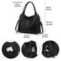 LOVEVOOK&REALER 2020 luxury PU  black tote bags women handbags.