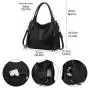 LOVEVOOK&REALER 2020 luxury PU  black tote bags women handbags.