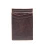 Customized Bifold Money Clip Real Leather Card Holder Wallet