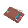 Wholesale genuine leather mini card holder wallet business card holder leather id card holder