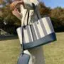 Custom Wholesale Classic Vegan Luxury Women Tote Bags With Pouch Ladies Shoulder Bags Large Pu Leather Fashion Ladies Tote Bag