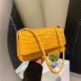 Stone Pattern Candy Color Fashion Handheld One Shoulder Crossbody Bag